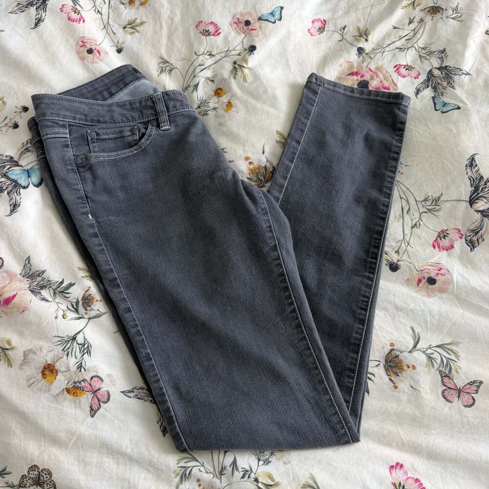 PrAna Kara 115 Jeans Size 8/29 Gray Organic Cotton Blend Skinny